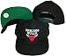 Chicago Bulls Black Snapback Adjustable Plastic Snap Ba