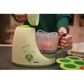 Beaba: Baby Cook 4 in 1 Fresh Baby Food Maker WITH Multiportions Food Tray
