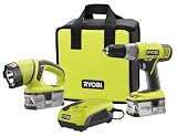 Factory-Reconditioned Ryobi One+ 18V Cordless Lithium-Ion Drill Kit ZRP813