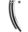 Blue Moon Noir Metal Pendant 1/Pkg - 5 Bar-Silver/Black