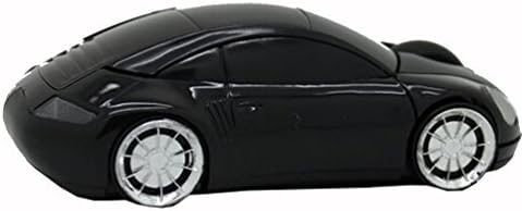 MQSuma New Fashion Cartoon Car Model Porsche Desktop Laptop Game Wireless Mouse Black