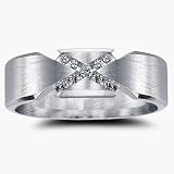 14k White Gold Men's Ring (H/I1, 0.15ct. tw.)