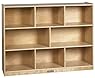 ECR4Kids 8 Compartment Birch Storage Cabinet, 36", Natural