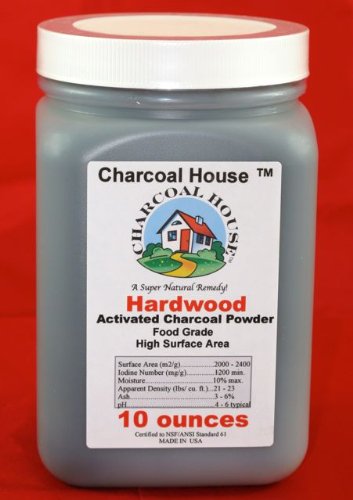 Hardwood Activated Charcoal Powder - Food Grade 10 oz.