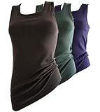 HERMKO 1325 Damen Longshirt in Trend-Farben aus 100% EU-Baumwolle, Tank Top auch in �bergr��en, l�ngeres Shirt f�r dr�ber und drunter