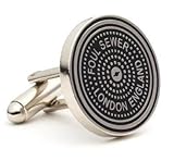 IMAGE OF London Manhole Cover Cufflinks © - City Street Formal Wear - Cufflinks