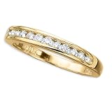 10K Yellow Gold 1/4 ct. Diamond Wedding Band