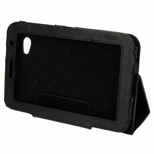 7" Tablet PC Leather Stand Case for Samsung Galaxy Tab P6200/P6210 Black