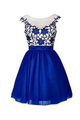 Plus Size Short Beaded Illusion Applique Sheer Lace Tulle Evening Dress/Bridesmaid Dress/Prom Dress/Wedding Party Dress 