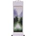 Hand-Painted 50" Oriental Wall Art Scroll - Summer Season Cranes With White Border