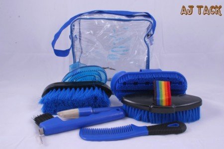 7-Piece Horse Grooming Kit Blue
