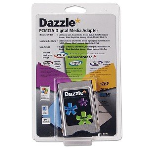 Dazzle PCMCIA Digital Media PC Card Adapter/Redaer for xD-Picture card Smart Media SM Secure Digital SD (NO SDHC) MultiMedia Card MMC Memory Stick Magic Gate Memory Stick & Pro SanDisk 6-in-1 PC card adapter Replacement