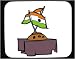 Mouse Pad with Asia, flags, two, nation, India, table