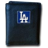 MLB Boxed Trifold Leather Wallet - Los Angeles Dodgers