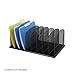 Safco? Onyx? Mesh Desk Organizer with Upright Sections ORGANIZER,VRT,8 SEC,BK (Pack of2)