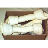 13-14 White Rawhide Knotted Bones