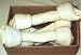 Pet Supplies : 13"-14" White Rawhide Knotted Bones
