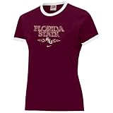 Nike Florida State Seminoles (FSU) Garnet Ladies Tailgater Ringer T-shirt