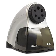 X-ACTO ProX Electric Pencil Sharpener with SmartStop, Gray and Black (1612)