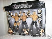 WWE Deluxe Aggression 3 Pack John Cena HHH Edge V.Rare