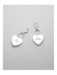 Heart Charm In 92.5 Sterling Silver