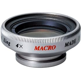 【クリックでお店のこの商品のページへ】トダ精光 ケ-タイレンズ K-400 MACRO4.0倍 アルミミウム製 シルバー