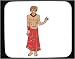 Mouse Pad with kilt, man, skirt, necklace, Indonesia, tribal Image