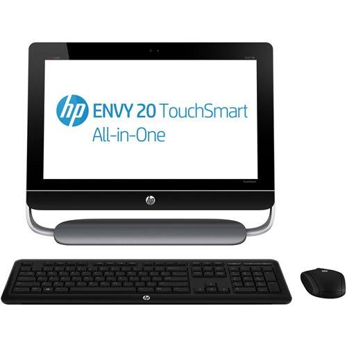 HP Black ENVY TouchSmart 2000-20-d113w All-in-One Desktop PC with Intel Pentium G2020T Processor, 4GB Memory, 20