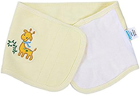 WeLin Baby Belly Circumference Cotton Umbilical Cord Care Air-Conditioned Rooms Antifreeze Apron For Spring And Summer (Yellow Deer)