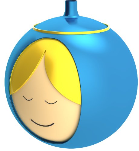 Alessi Amj13 2 Madonna Christmas Ornaments, Set of 4