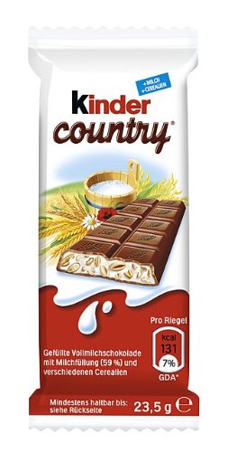 Kinder Country Einzelriegel, 40er Pack (40 x 23 g)
