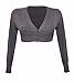 Forever Womens Long Sleeves Floral Lace Front Open Bolero Shrug