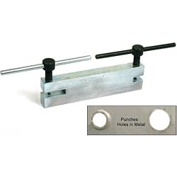Metal 2 Hole Punch Jewelers Bead String Sheet Tool