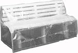 Siena Garden 703893 Bankhülle transparent PE-Flachgewebe L 160 x B 78 x H 80 cm