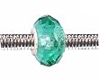 Pandora Style Charm Bead (Z76) Faceted Murano Lampwork Glass (14mm x 10mm) (fits Troll too)