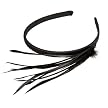 Xhilaration&reg; Straight Feather Headband - Black