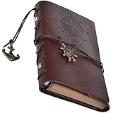 Cosmos Vintage Classic PU Leather Notebook for Diary, Travel journal and Note, Dark Brown (NB2)