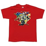  : Justice League Of America Group Flying Cartoon T-Shirt