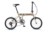 RENAULT ルノー FDB186 ベージュ 18インチ6段変速折畳み自転車