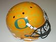2012 University of Oregon Ducks Team Autographed Schutt Yellow Full Size Football Helmet with 63 Signatures Total, Proof Photos