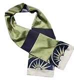 ArtisanStreet's Purple and Olive Green Sunburst Bronze Vintage Scarf ArtisanStreet's Purple and Olive Green Sunburst Bronze Vintage Scarf