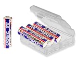 7dayshop Rechargeable Ni-Mh Battery - AA Size (2500mAh) - Pack of 4 in FREE Case - LIMITED SPECIAL PRICE !!
