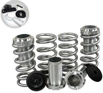 88-91 Honda CRX Coilover Lowering Spring Kit - SILVER (1988 1989 1990 1991 89 90)
