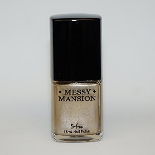 MESSY MANSION "Soft Gold" Gold Nail Art Stamping Polish 15mL 5-Free