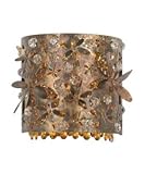 Schonbek SH0509N-16SH Shadow Dance 1 Light Wall Sconce in Brushed Stainless Steel with Silver Shade Strass crystal