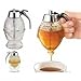 Norpro 1 Cup Glass Bee Hive Honey Syrup Dispenser Pot Jar with Trigger Stand