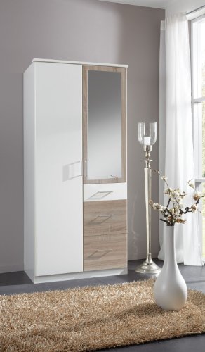 Drehtürenschrank, 2-türig mit Spiegel, Höhe: 199cm