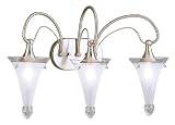 24 Wide Brushed Nickel Bathroom Light Fixture