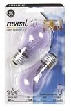 GE 48696 40-Watt Reveal Bulbs, Medium Base for Ceiling Fan A15, 2-Pack