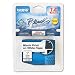 BROTHER INTL. CORP. TZ Standard Adhesive Laminated Labeling Tape, 1w, Black on White